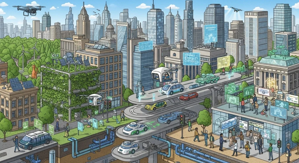 Cidades inteligentes: como a tecnologia pode resolver problemas urbanos centenários